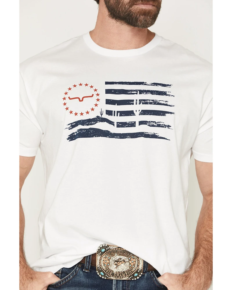 Kimes Ranch Men's Faded Glory Patriotic Short Sleeve Graphic T-Shirt