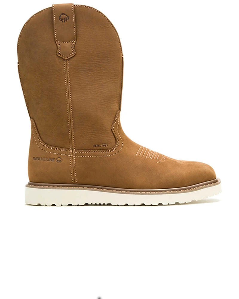 Wolverine Men's Bronc Wedge Pull-On Wellington Work Boots - Steel Toe