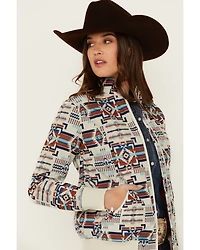 Shyanne Women's Maya Southwestern Print Softshell Bomber Jacket