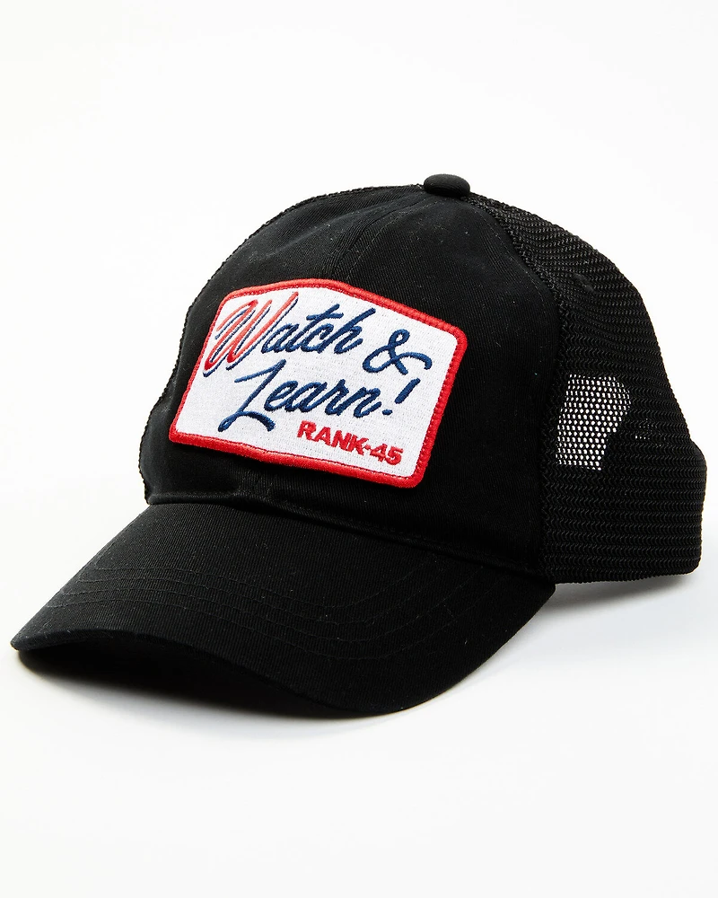 RANK 45® Women's Watch and Learn Patch Mesh-Back Ball Cap