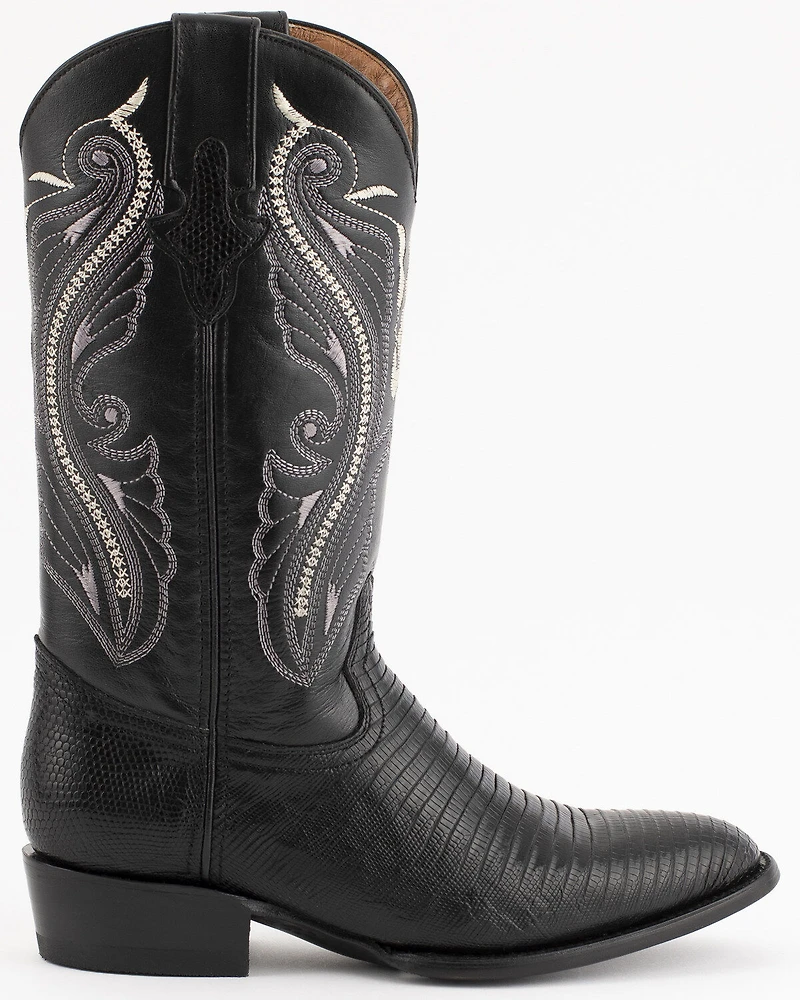 Ferrini Men's Exotic Teju Lizard Western Boots - Round Toe