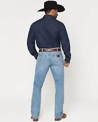Wrangler Retro Men's Light Wash Slim Bootcut Stretch Denim Jeans