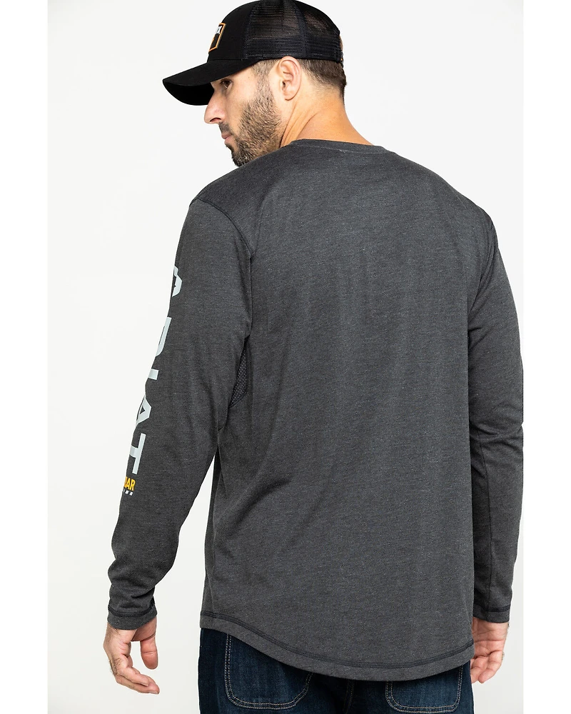Ariat Men's Rebar Workman Logo Long Sleeve Work Shirt - Tall