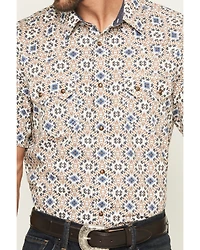 Cody James Men's High Plains Southwestern Print Short Sleeve Snap Western Shirt
