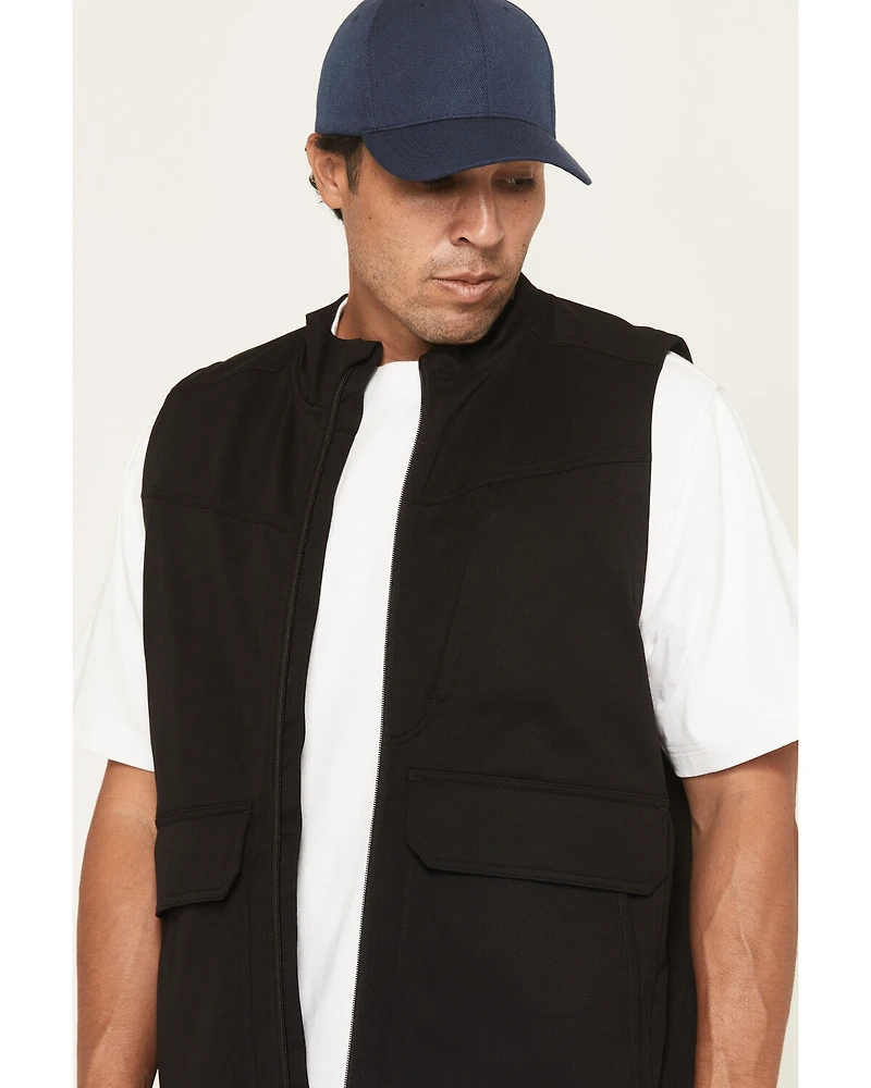Hawx Men's Burr Solid Zip-Up Stretch Vest