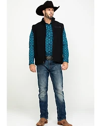 Cinch Men's Solid Bonded Softshell Zip Vest