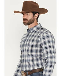 Cody James Men's Tennessee Trail Plaid Print Long Sleeve Button-Down Stretch Western Shirt