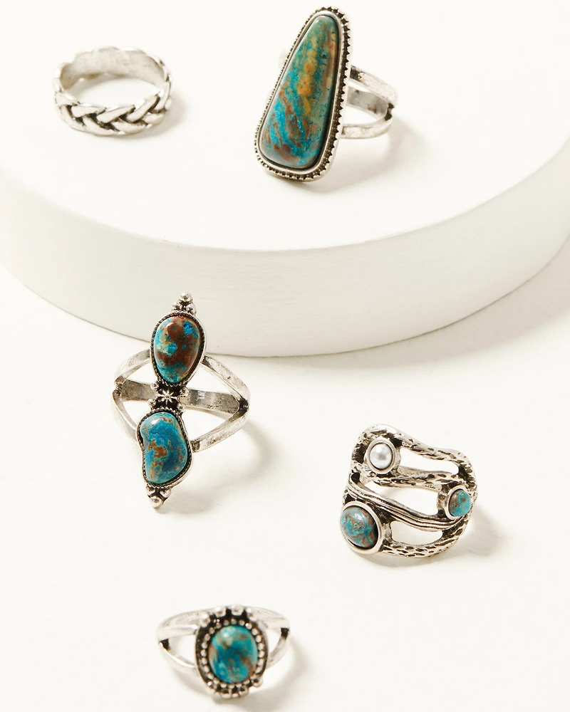 Shyanne Women's Gemma Ring Set - 5 Piece