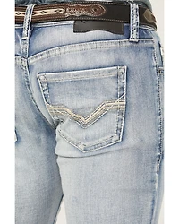 Rock & Roll Denim Men's Boot Barn Exclusive Light Wash Pistol Bootcut Stretch Jeans