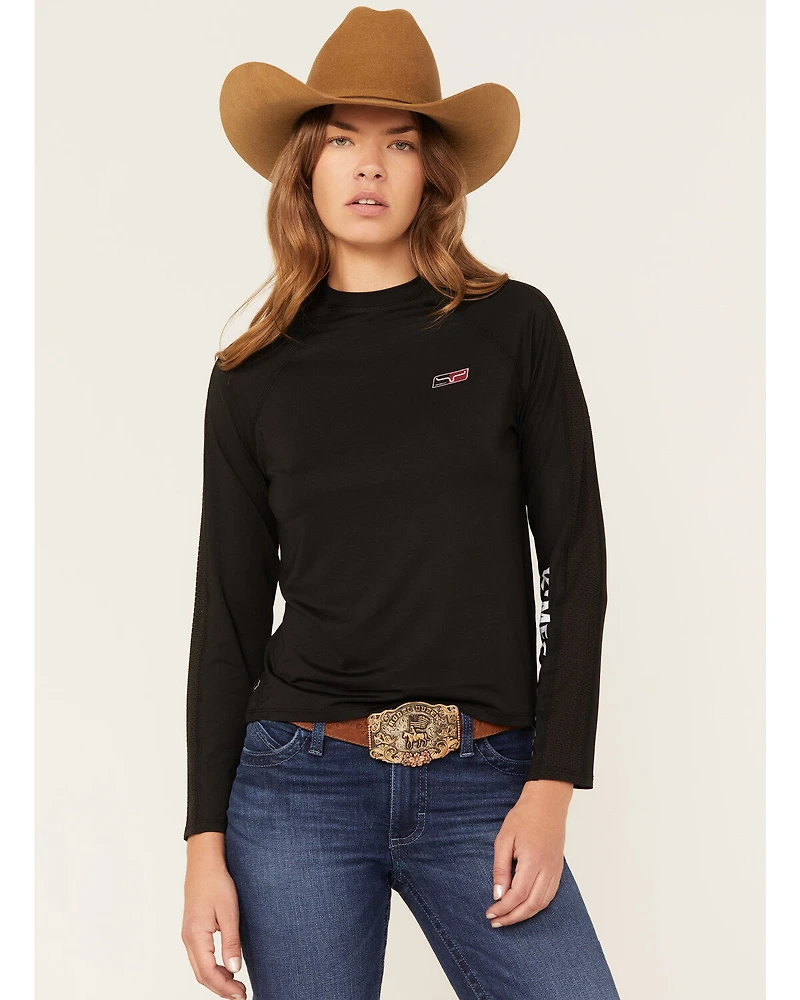 Kimes Ranch Women's KR1 Tech Logo Long Sleeve Tee