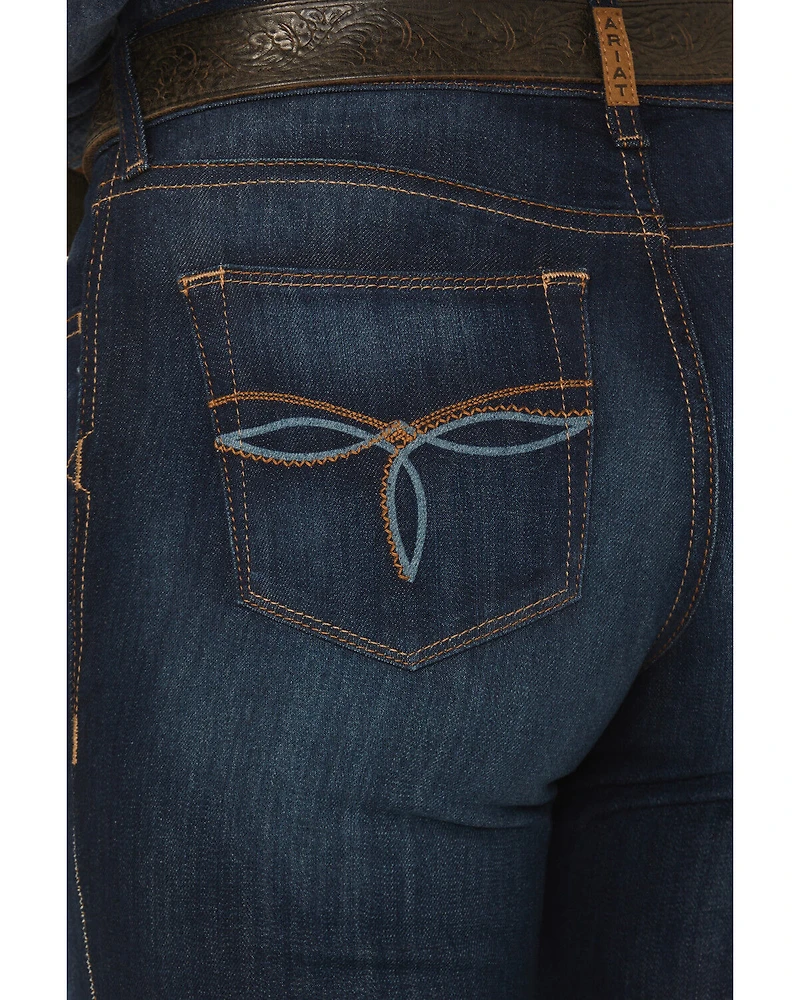 Ariat Women's Julianna Dark Wash Perfect Rise Trouser Stretch Denim Jeans