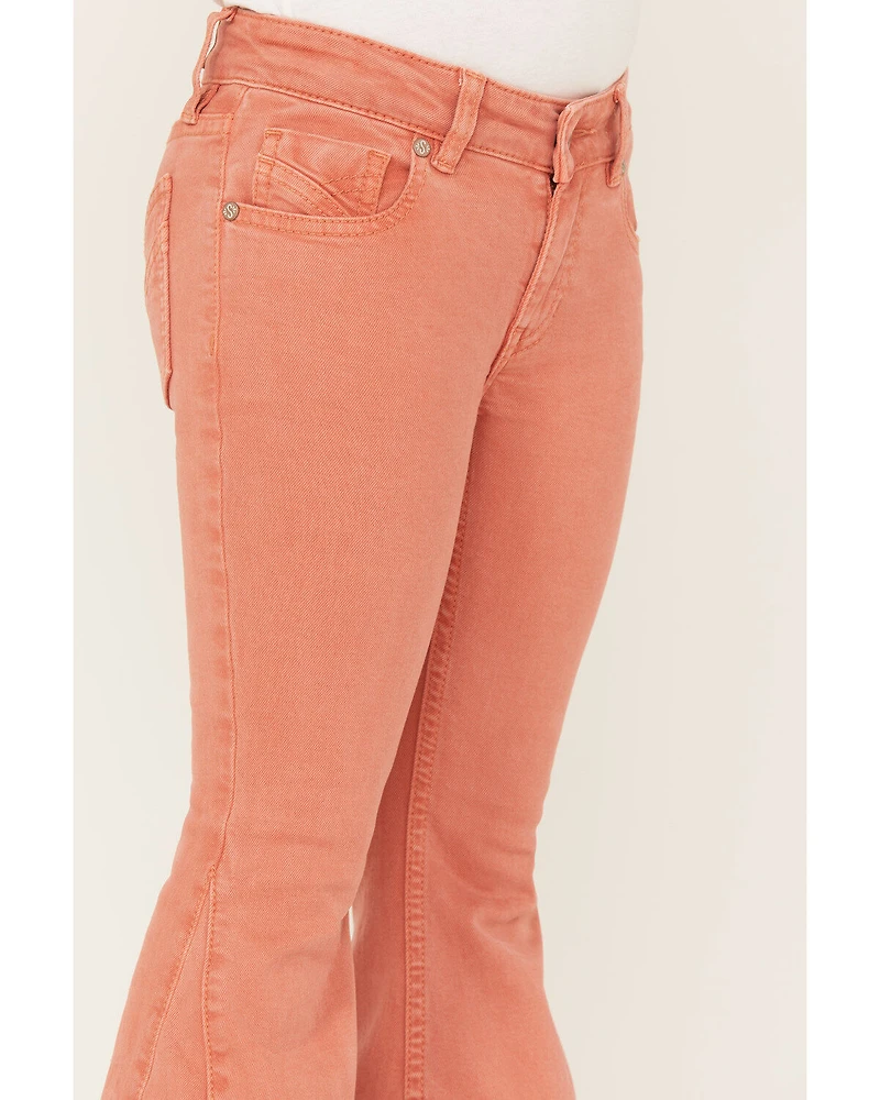 Shyanne Little Girls' Colored Flare Jeans - Youth