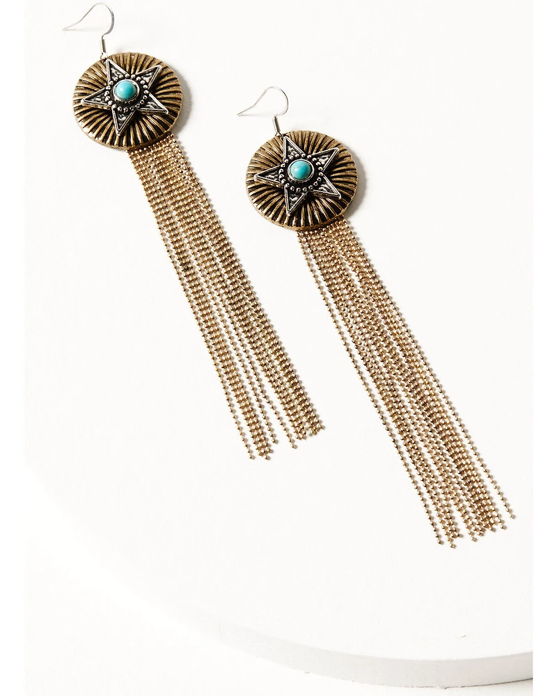 Idyllwind Women's Montclair Star Fringe Earrings