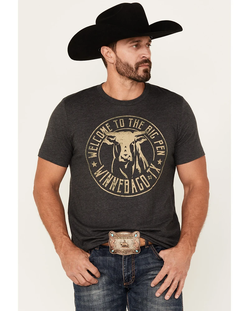 Rodeo Time Men's Welcome To The Big Pen Short Sleeve Graphic T-Shirt