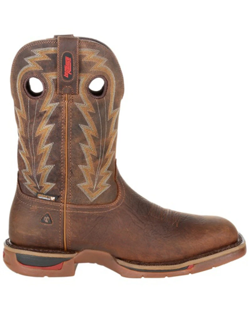 Rocky Men's Long Range Waterproof Western Boots - Square Toe