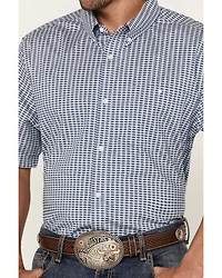 RANK 45® Men's Herd Small Geo Print Short Sleeve Button-Down Western Shirt