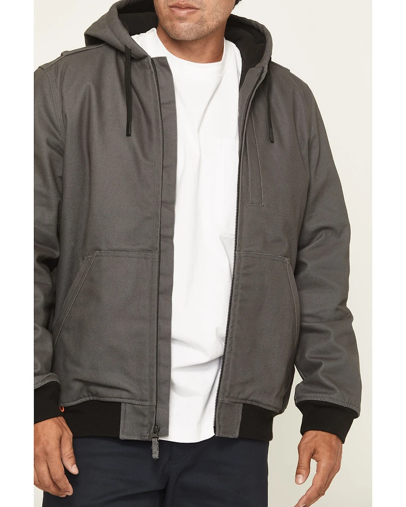Hawx Men's Basalt Fleece Lined Hooded Duck Canvas Jacket