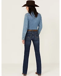 Wrangler Women's Willow Medium Wash Mid Rise Ultimate Riding Bootcut Jeans