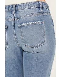 Ceros Women's Mid Rise Rolled Cuffed Capri Jeans