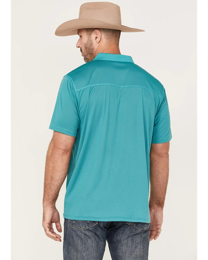 RANK 45® Men's Spinner Solid Short Sleeve Polo Shirt