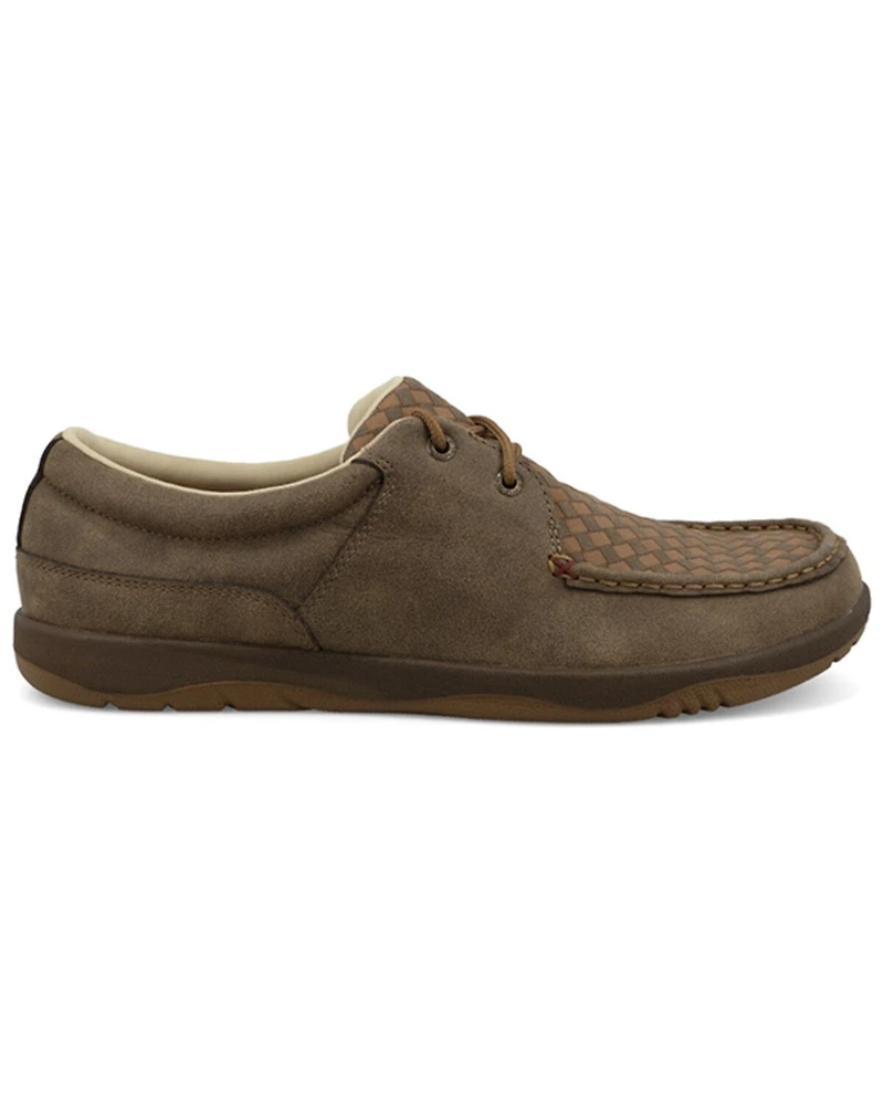 Twisted X Men's Boat Shoe Driving Moc Shoes - Toe