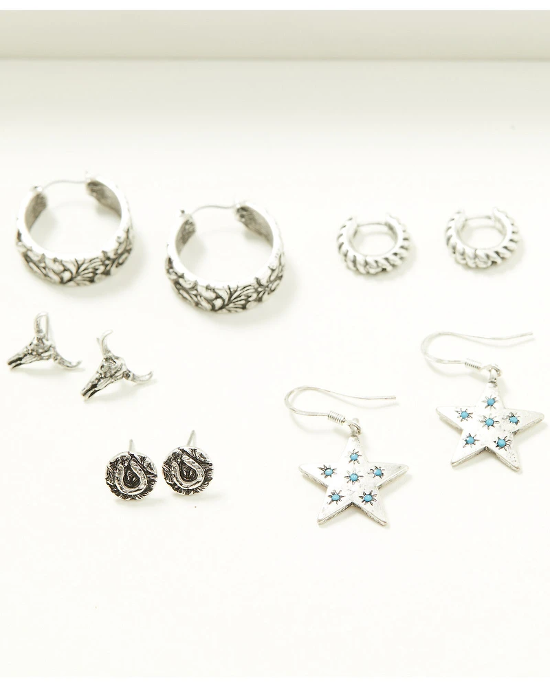 Idyllwind Women's Elberta Star Earring Set - 5 Piece