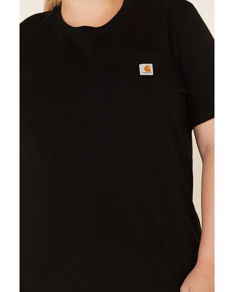 Carhartt Women's Chest Pocket Sleeve Work T-Shirt - Plus