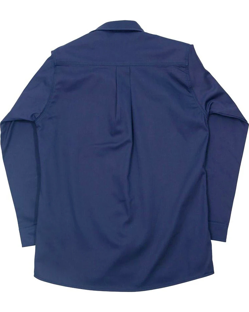 Lapco Men's FR Solid Long Sleeve Button Down Work Shirt