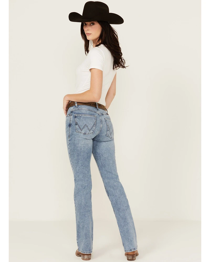 Wrangler Women's Nadia Medium Wash Mid Rise Ultimate Riding Bootcut Stretch Denim Jeans