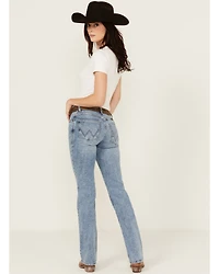 Wrangler Women's Nadia Medium Wash Mid Rise Ultimate Riding Bootcut Stretch Denim Jeans
