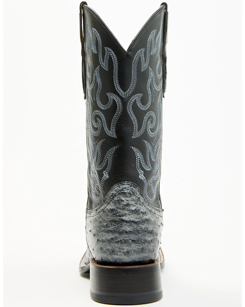 Cody James Men's Exotic Full Quill Ostrich Western Boots - Broad Square Toe