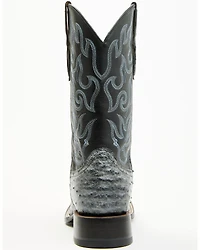Cody James Men's Exotic Full Quill Ostrich Western Boots - Broad Square Toe
