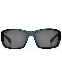 Hobie Men's Everglades Satin Black & Gray Frame Polarized Sunglasses
