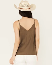 Cleo + Wolf Women's Henley Silk Cami