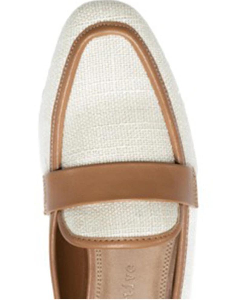 Band of the Free Women's Flat Linen Loafer - Moc Toe