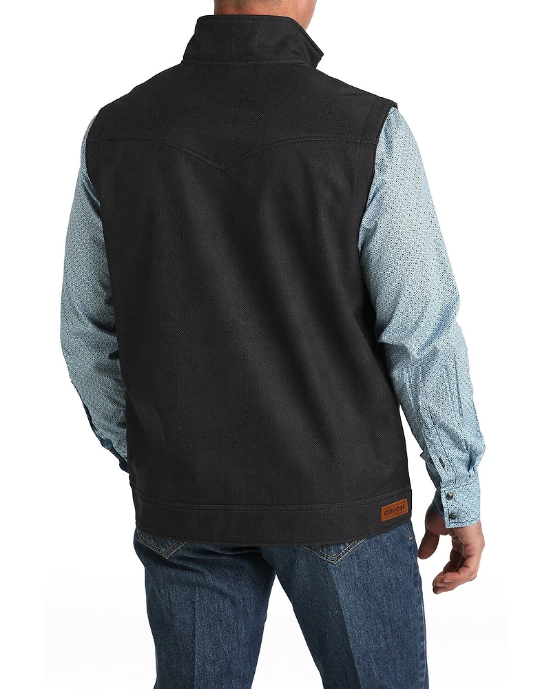 Cinch Men's Herringbone Textured Concealed Carry Bonded Vest