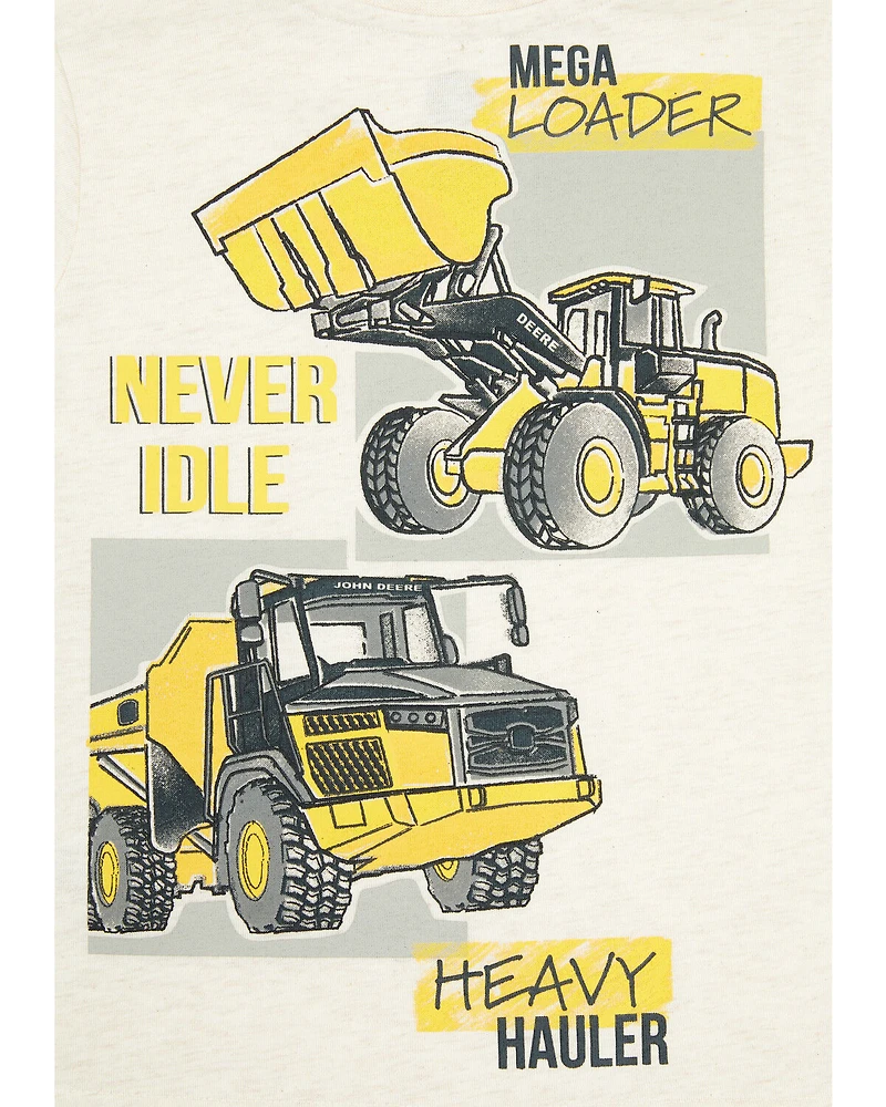 John Deere Toddler Boys' Mega Construction Short Sleeve Graphic T-Shirt