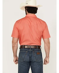 Gibson Trading Co Men's White Water Solid Short Sleeve Snap Stretch Western Shirt