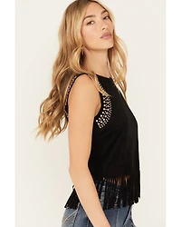 Idyllwind Women's Lillian Studded Fringe Tank Top