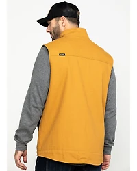 Hawx Men's Khaki Canvas Sherpa Lined Work Vest