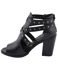 Milwaukee Performance Women's Platform Heel Studded Strap Sandals