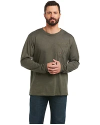 Ariat Men's Rebar Workman American Flag Graphic Work Shirt