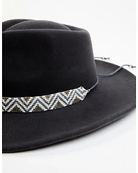 Nikki Beach Women's Skye Beaded Band Western Fashion Hat