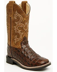 Cody James Boys' Dale Crocodile Print Western Boots - Broad Square Toe