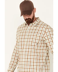 Brothers and Sons Men's Archer Plaid Print Long Sleeve Button Down Shirt