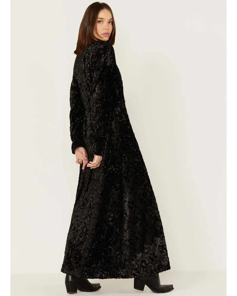 Shyanne Women's Velvet Sequin Duster