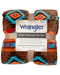 Carstens Home Wrangler Southwest Horizon Rustic Sherpa Fleece Throw Blanket