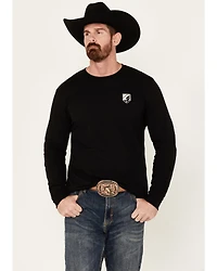 RANK 45® Men's Bedford American Flag Long Sleeve Graphic T-Shirt