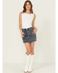 Levi's Women's Medium Wash Denim Mini Skirt