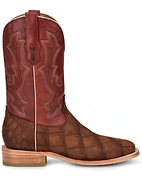 Corral Men's Exotic Alligator Embroidered Western Boots - Broad Square Toe